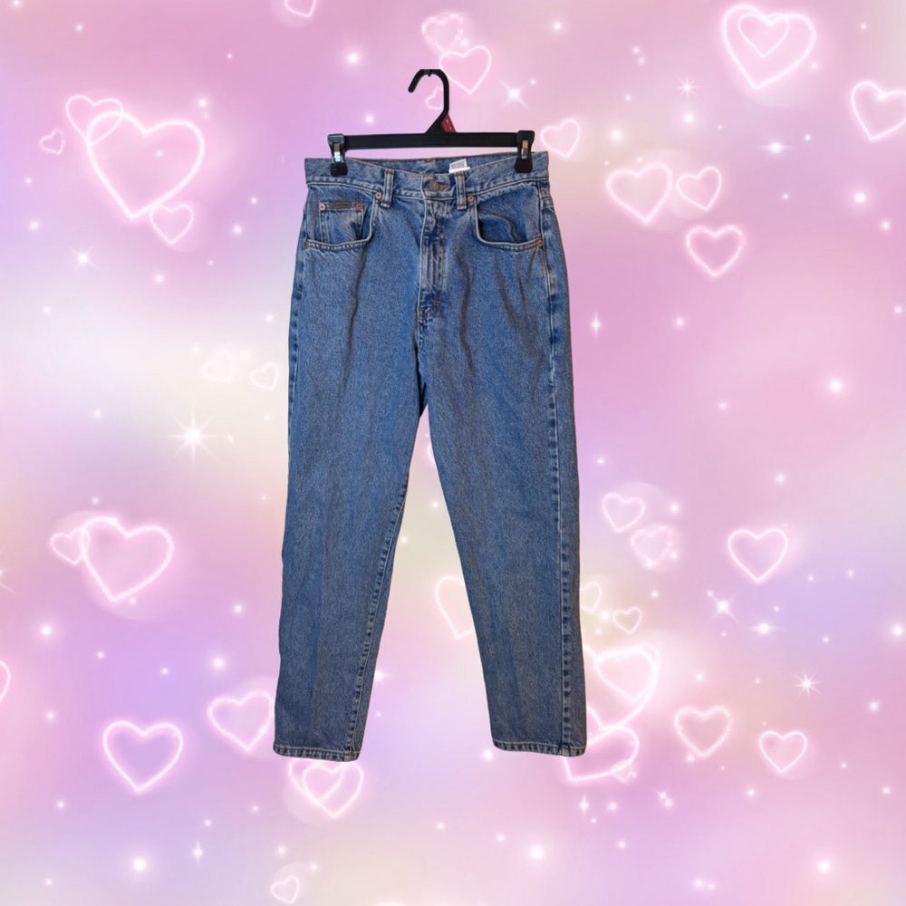 calvin klein high waisted mom jeans